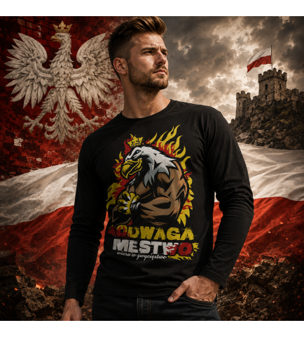 LONGSLEEVE PATRIOTYCZNI  ODWAGA MĘSTWO